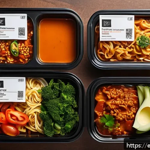 Home 31 인스턴트 간편식의 다양성 - A vibrant, modern kitchen scene showcasing a diverse selection of instant meals inspired by internat...